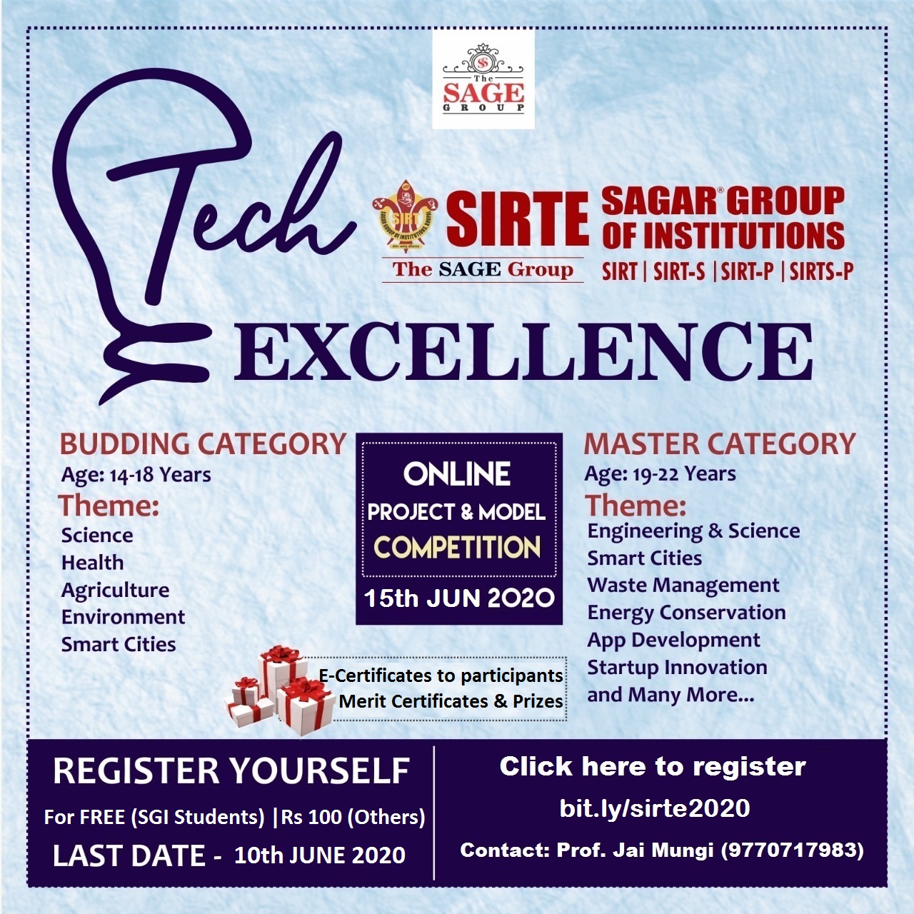 Online Project and Model Competition - Tech-Excellence 2020
